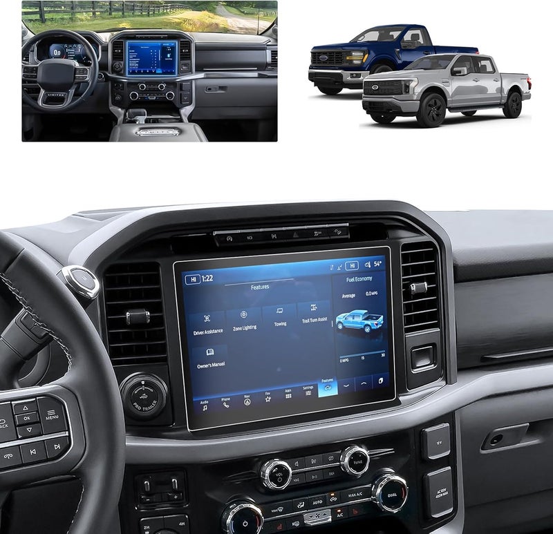 BSTW حماية شاشة مات F150 لسيارة فورد F-150 لايتنينغ 2021-2026 / F150 SYNC 4 مقاس 12 بوصة ملحقات شاحنة F-150 زجاج مقوى مضاد للبصمات والوهج 9H - Image 1